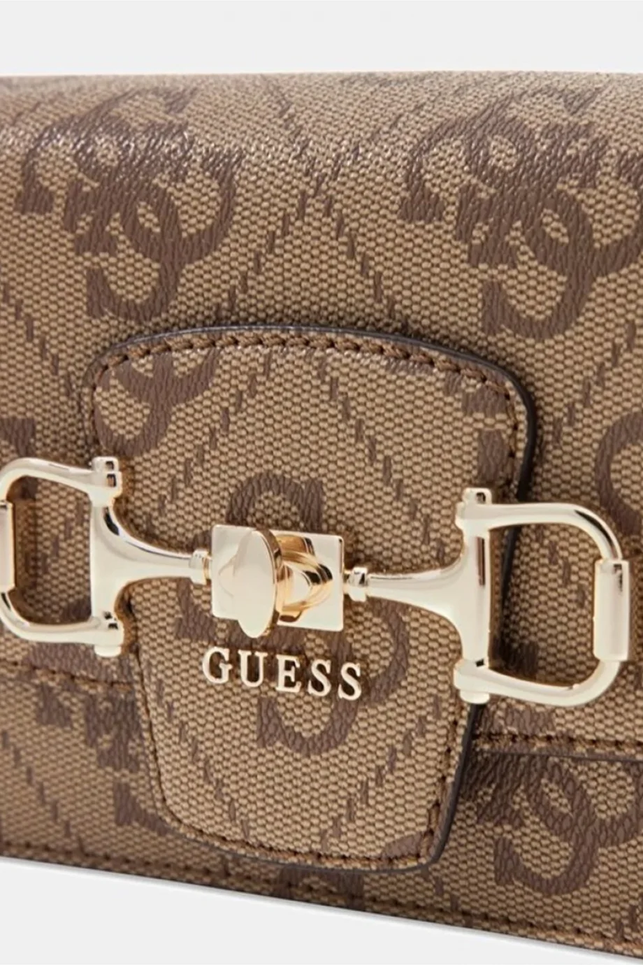 Guess Janie Logolu Dönüştürülebilir Kapaklı Kadın Kahverengi El Çantası HWOS9924210-LTL