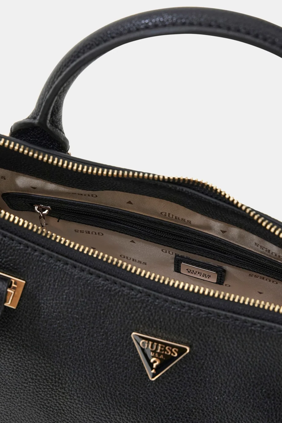 Guess Evie Üç Bölmeli Kadın Siyah El Çantası HWBG9664060-BLA