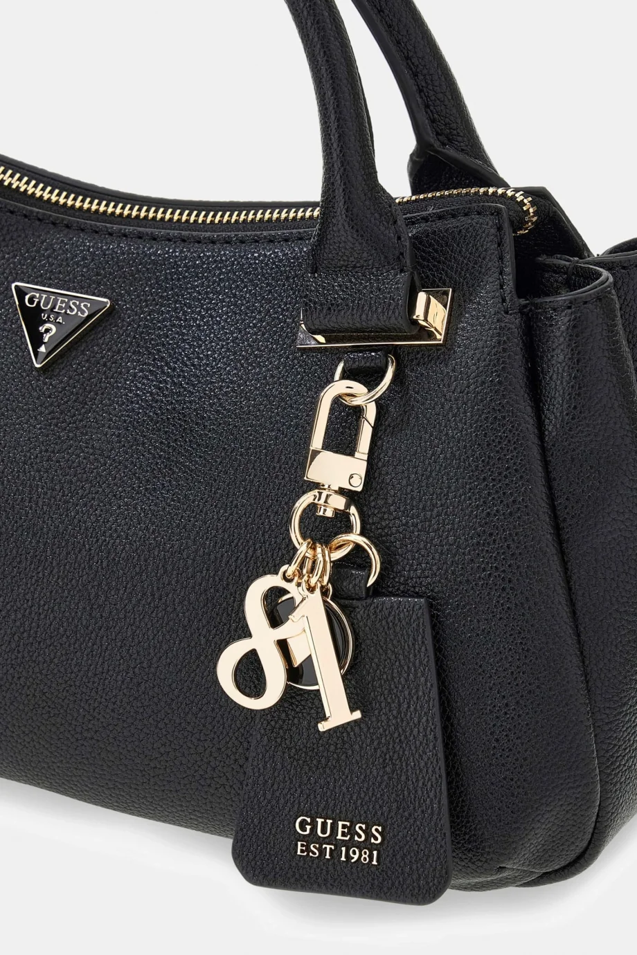 Guess Evie Üç Bölmeli Kadın Siyah El Çantası HWBG9664060-BLA