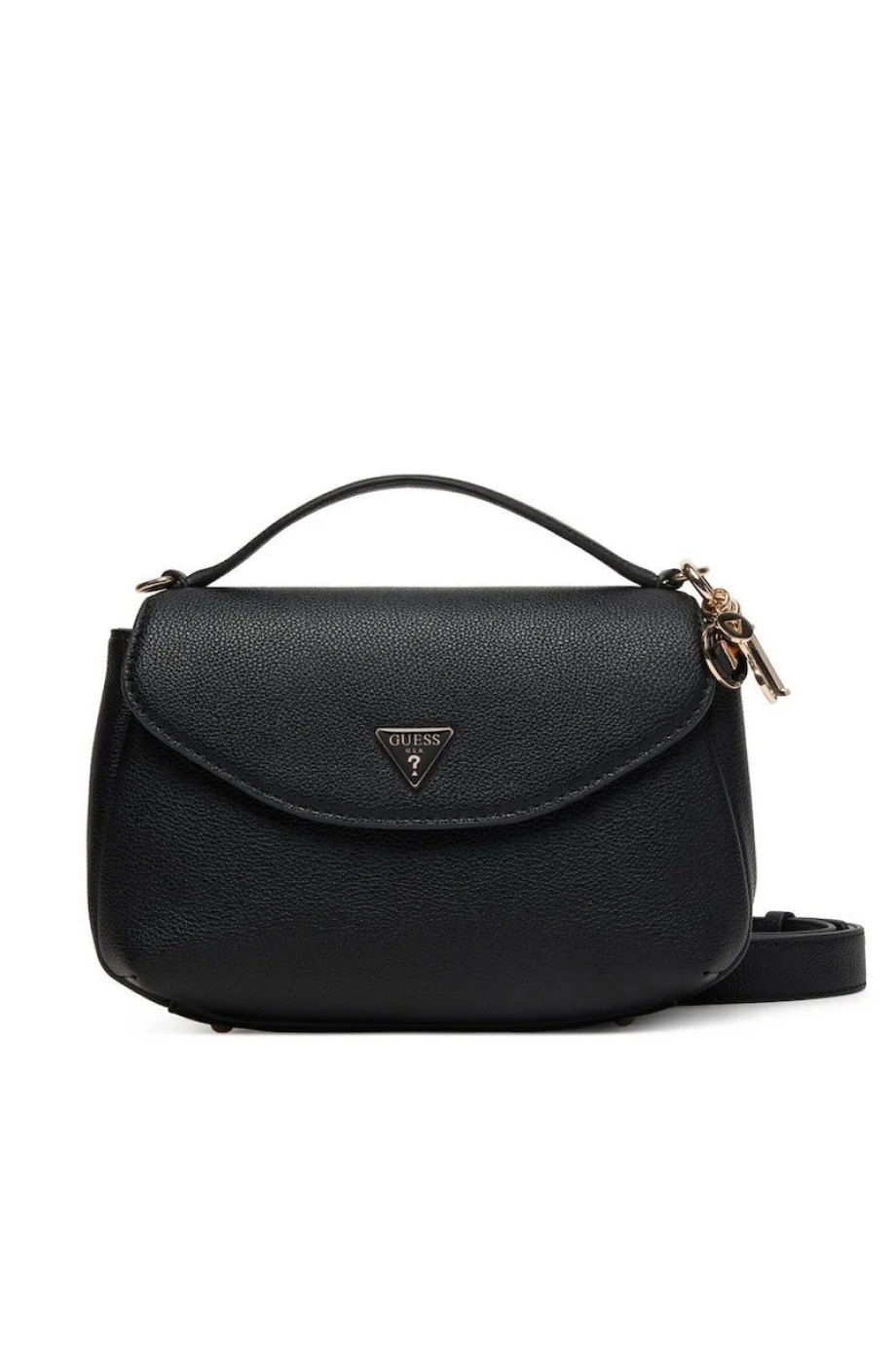 Guess Evie Üstten Saplı Kapaklı Kadın Siyah El Çantası HWBG9664200-BLA