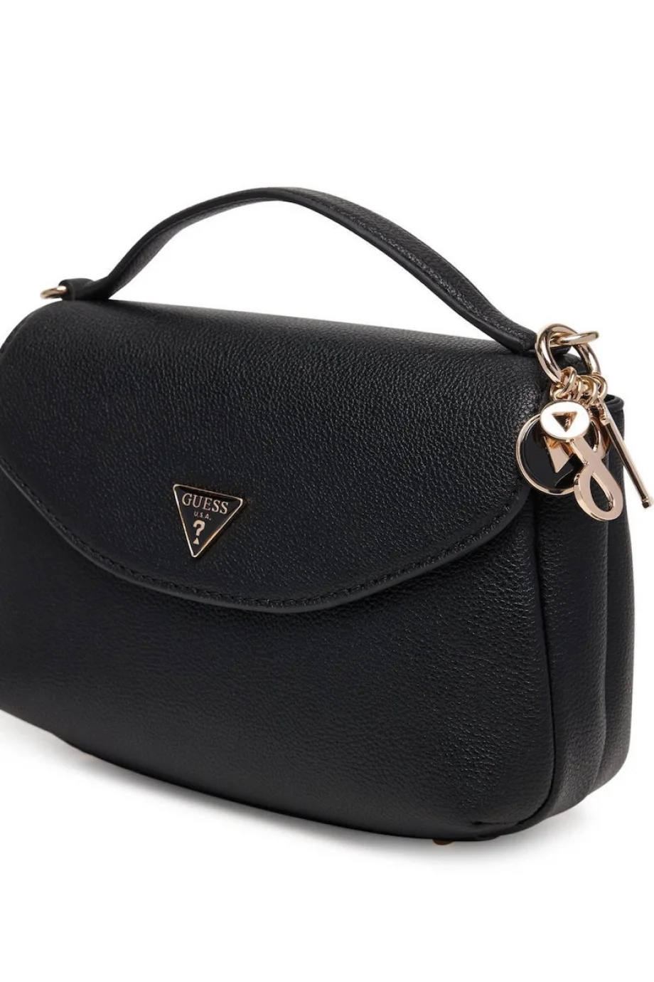 Guess Evie Üstten Saplı Kapaklı Kadın Siyah El Çantası HWBG9664200-BLA