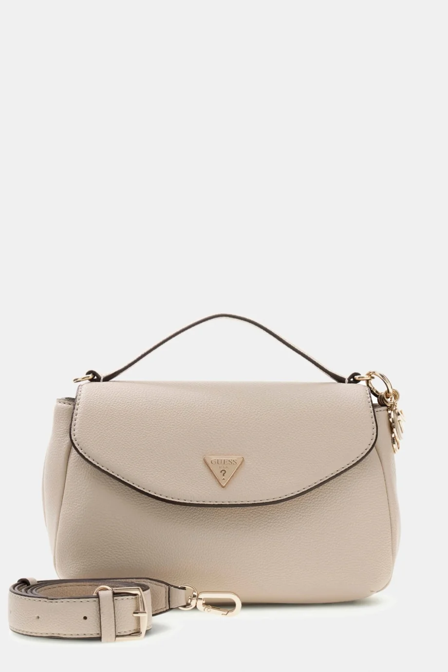 Guess Evie Üstten Saplı Kapaklı Kadın Bej El Çantası HWBG9664200-LTA