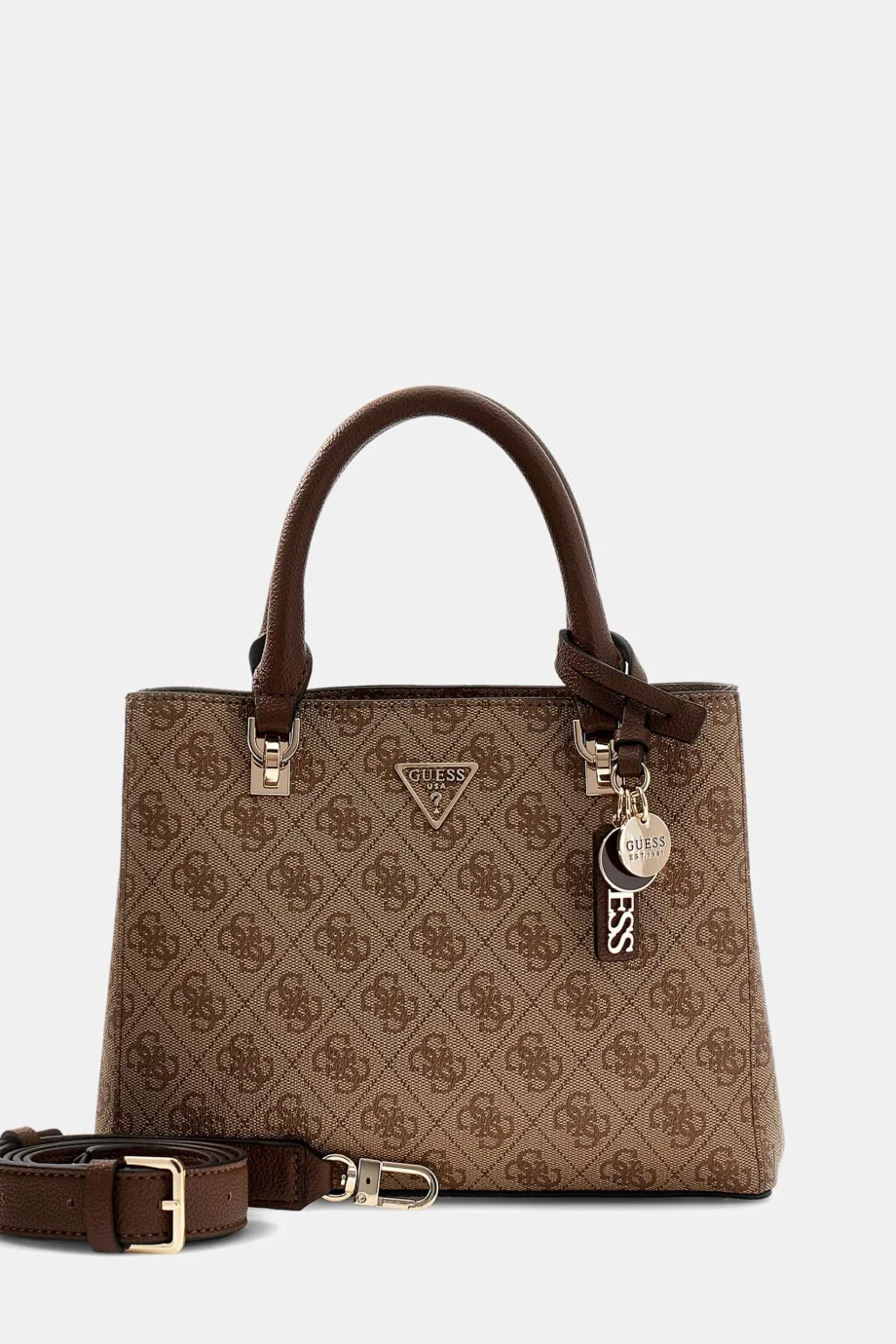 Guess Noelle II Küçük Çok Fonksiyonlu Kadın Kahverengi El Çantası HWBG9672050-LGW