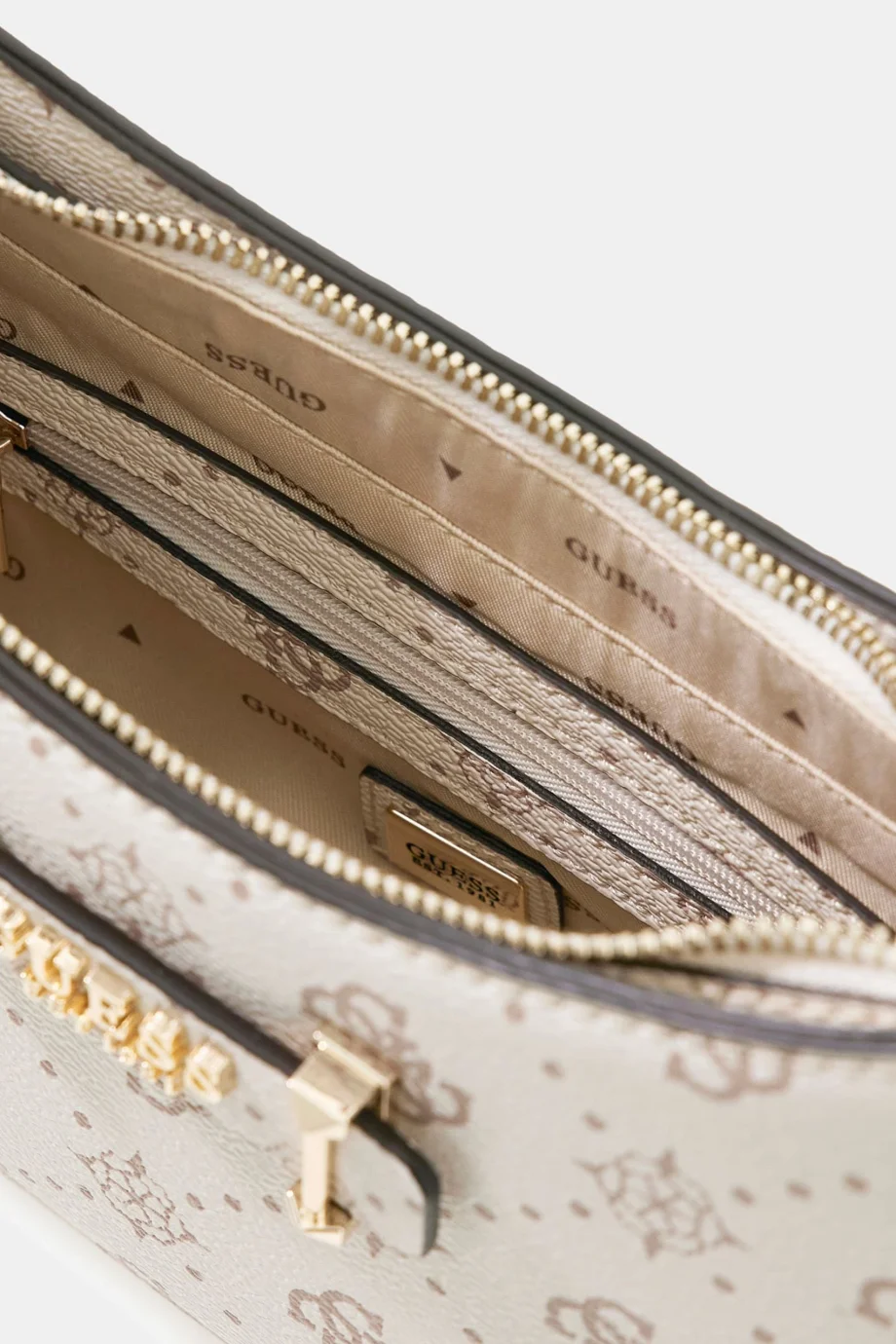 Guess Carrie Logolu Üstten Fermuarlı Kadın Çok Renkli El Çantası HWGP9898180-VNO