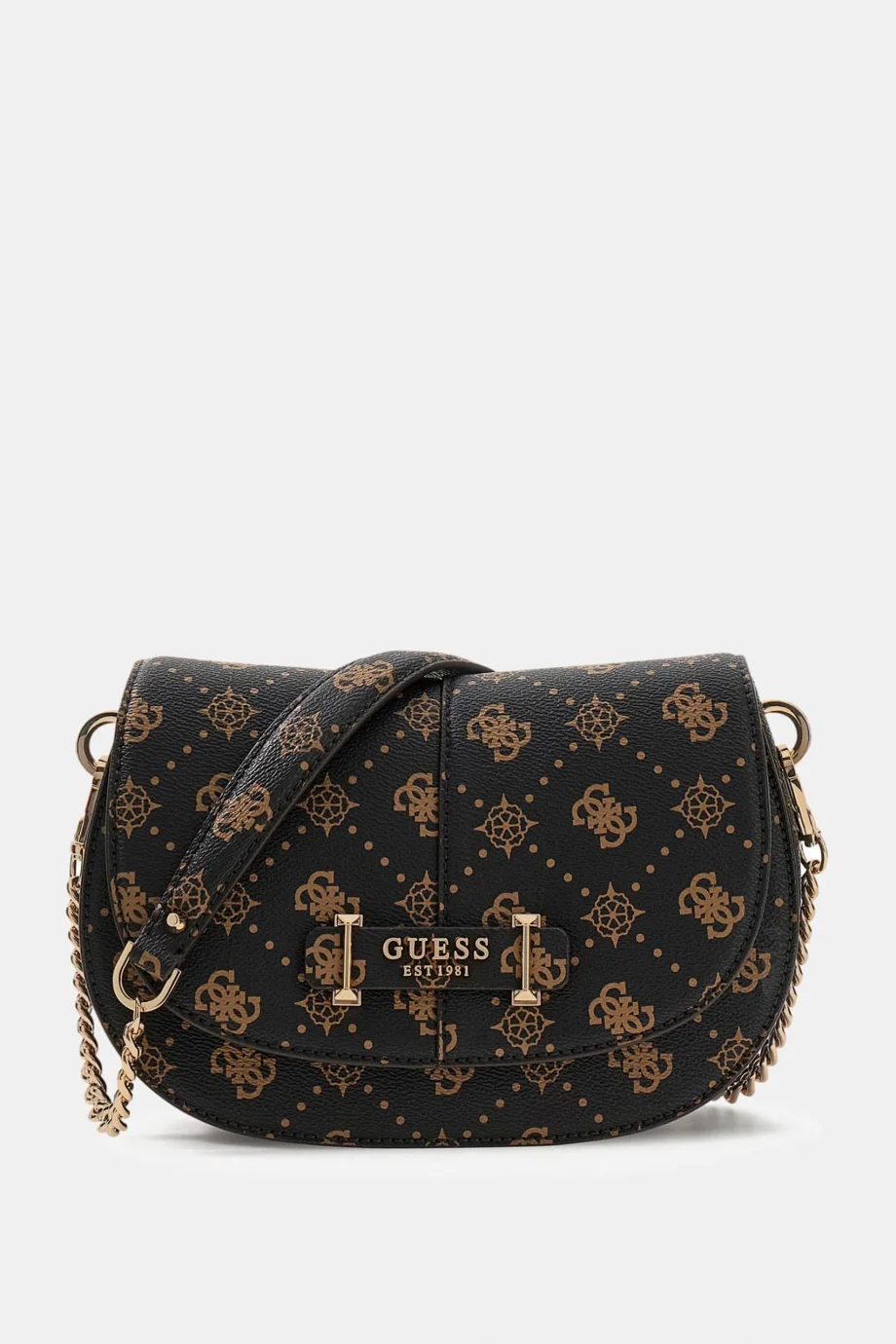 Guess Carrie Logolu Kapaklı Kadın Kahverengi Omuz Çantası HWGP9898200-ESL