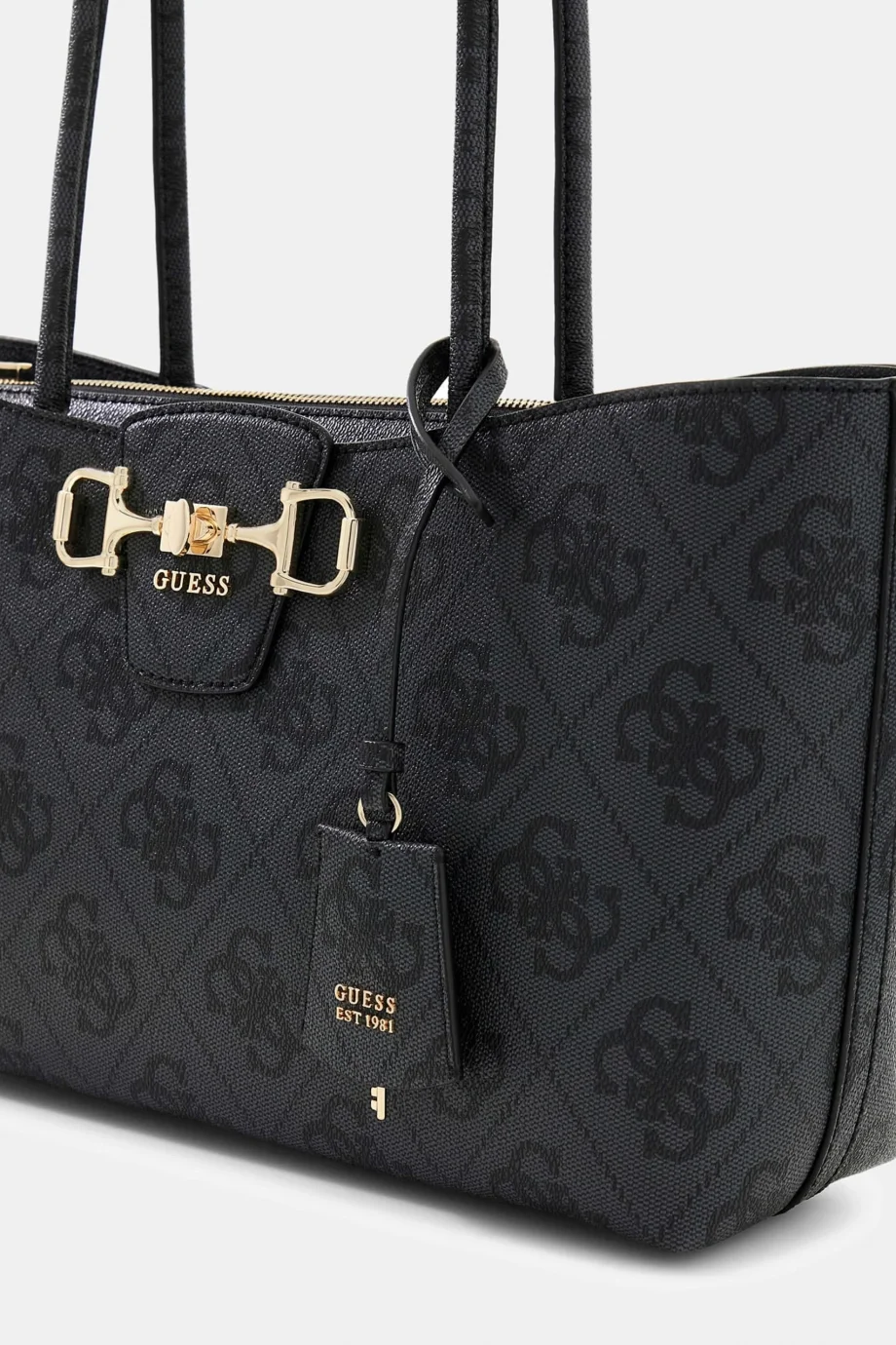 Guess Janie Logolu Girlfriend Kadın Antrasit Omuz Çantası HWOS9924230-CLO