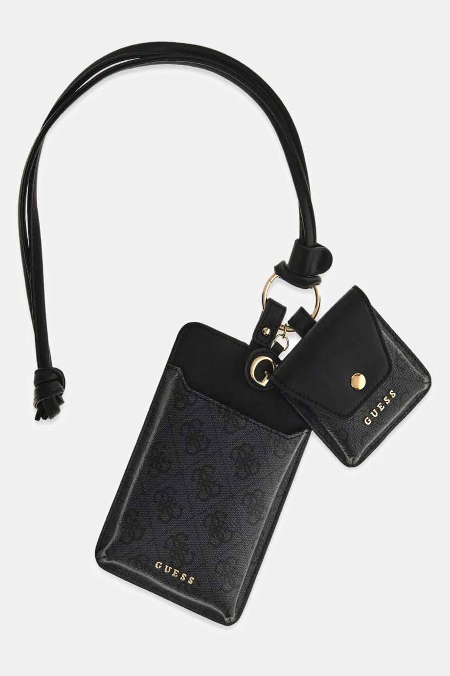 Guess Kulaklık Bölmeli Telefon Askısı Kadın Siyah Anahtarlık PW7563P6226-CMT