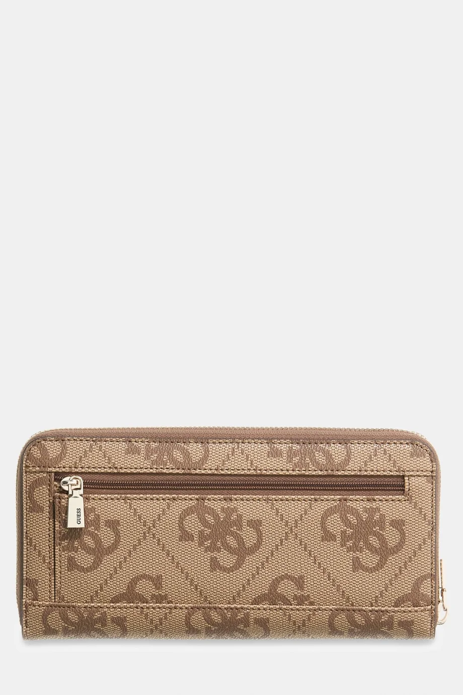 Guess Janie Logolu Büyük Boy Fermuarlı Kadın Kahverengi Cüzdan SWOS9924146-LTL