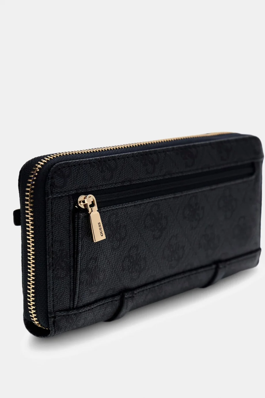 Guess Leona Logolu Büyük Boy Fermuarlı Kadın Antrasit Cüzdan SWSG9917146-CLO