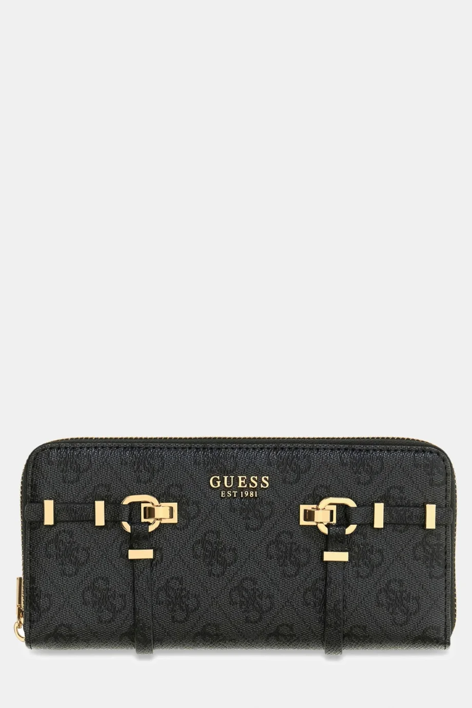 Guess Leona Logolu Büyük Boy Fermuarlı Kadın Antrasit Cüzdan SWSG9917146-CLO