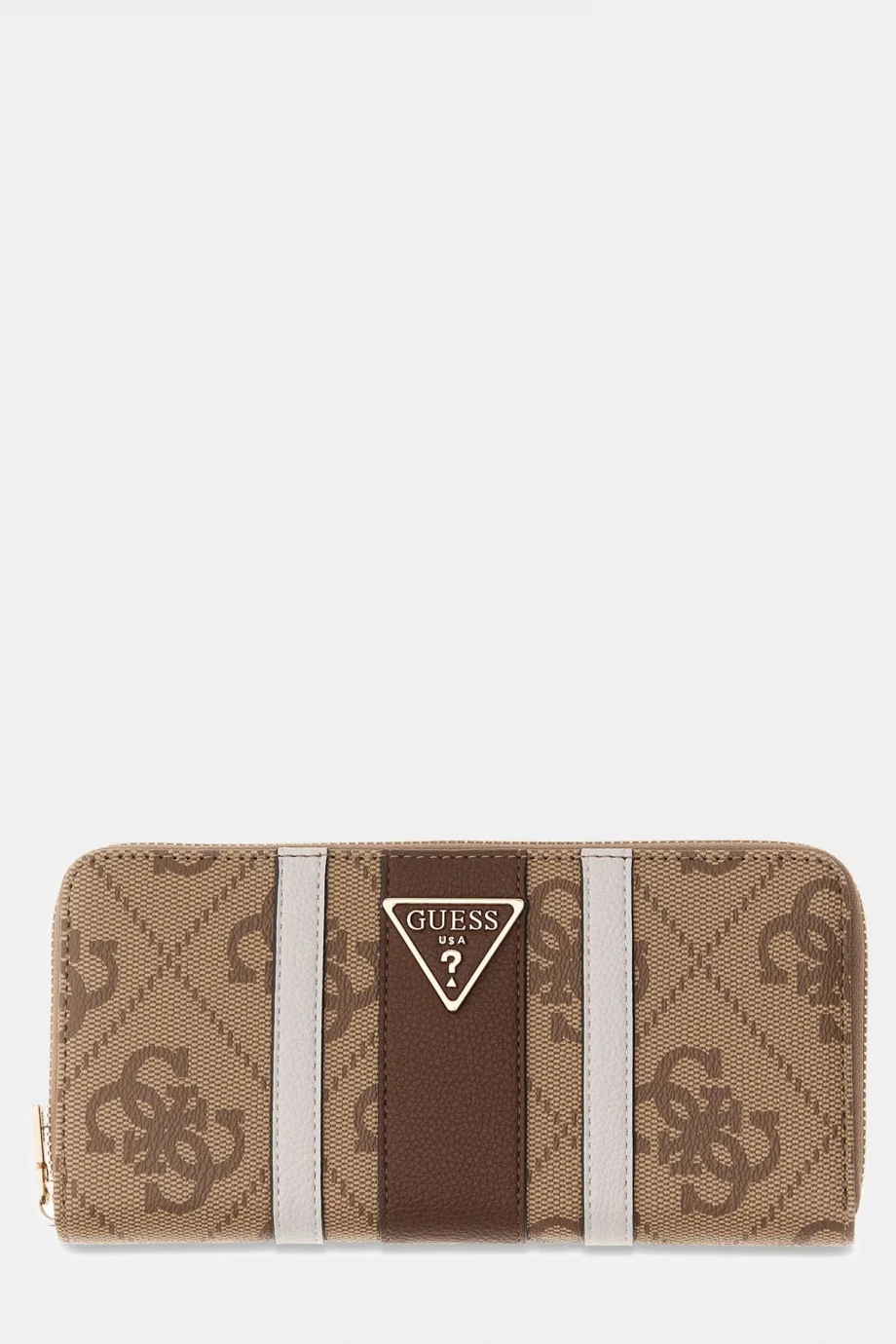 Guess Laurel II Büyük Boy Fermuarlı Kadın Kahverengi Cüzdan SWSS7459146-LGW