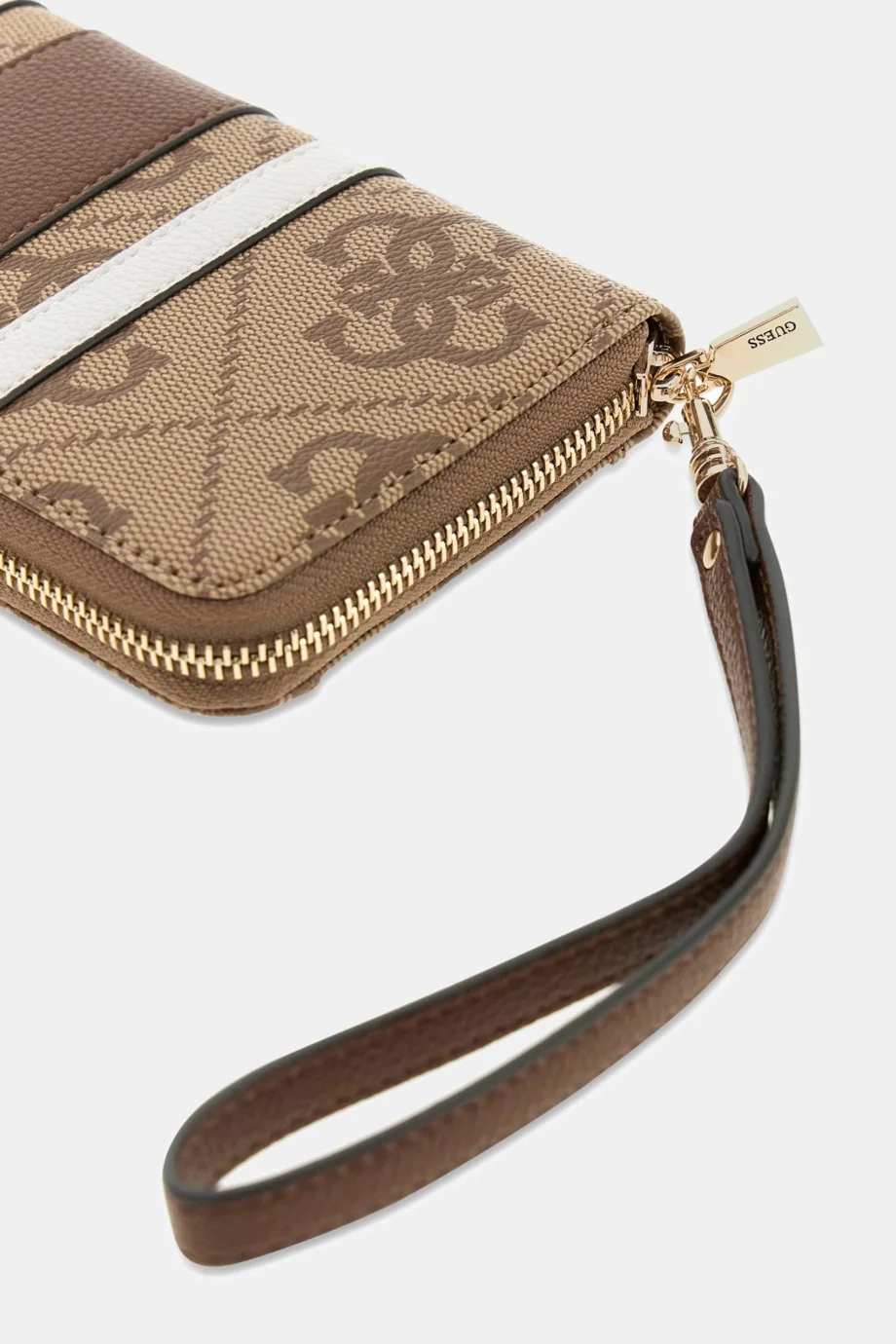 Guess Laurel II Büyük Boy Fermuarlı Kadın Kahverengi Cüzdan SWSS7459146-LGW