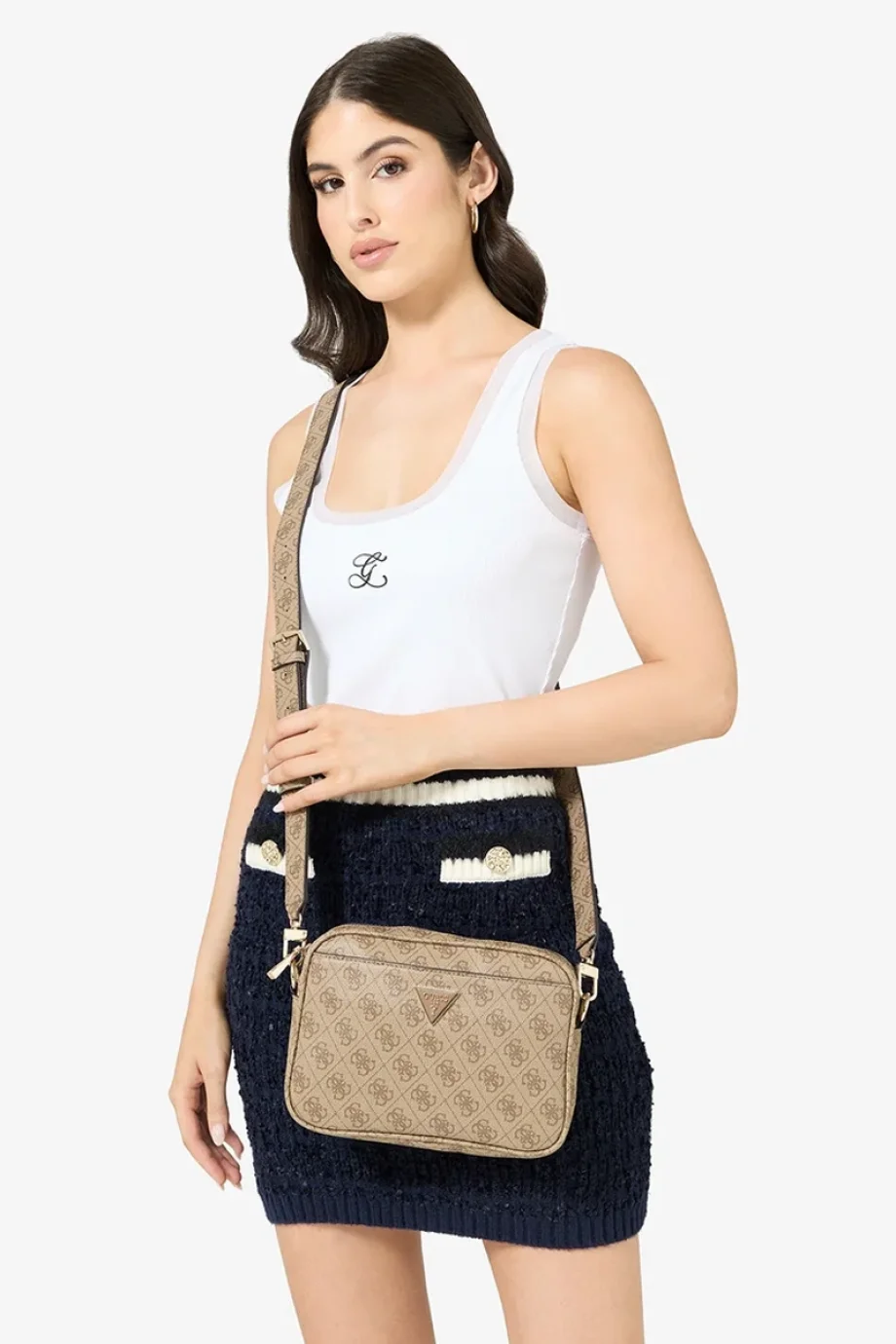 Guess Meridian II Kadın Kahverengi Çapraz Çanta HWSG6974140-LTL