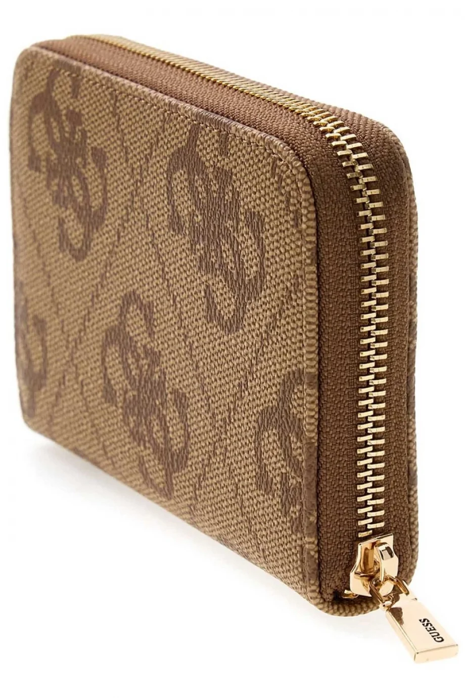 Guess Janie Logolu Orta Boy Fermuarlı Kadın Kahverengi Cüzdan SWOS9924140-LTL