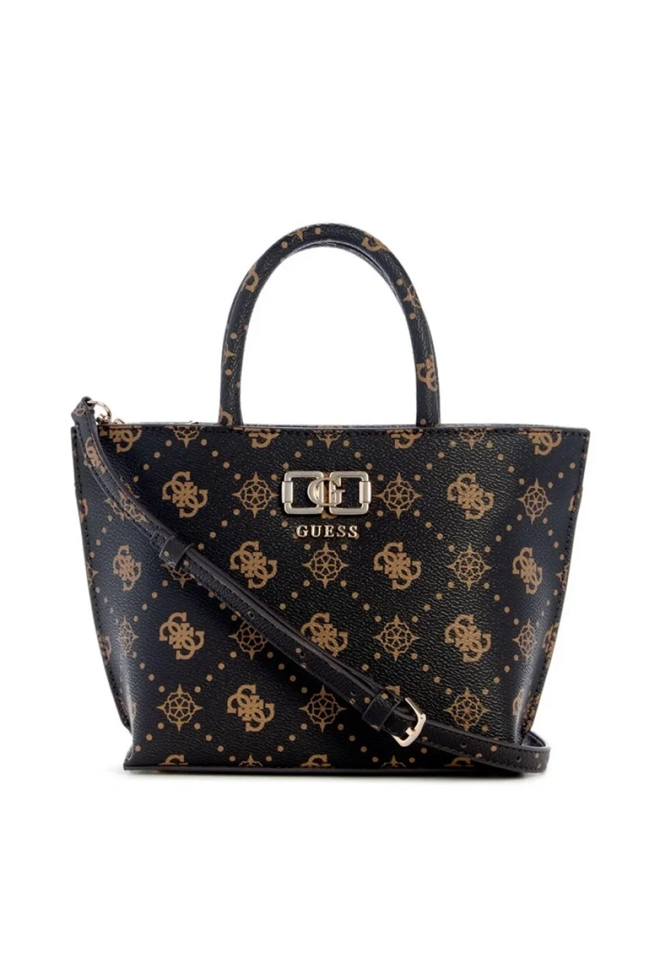 Guess Emelie Logolu Mini Kadın Kahverengi El Çantası HWGP9928750-ESL