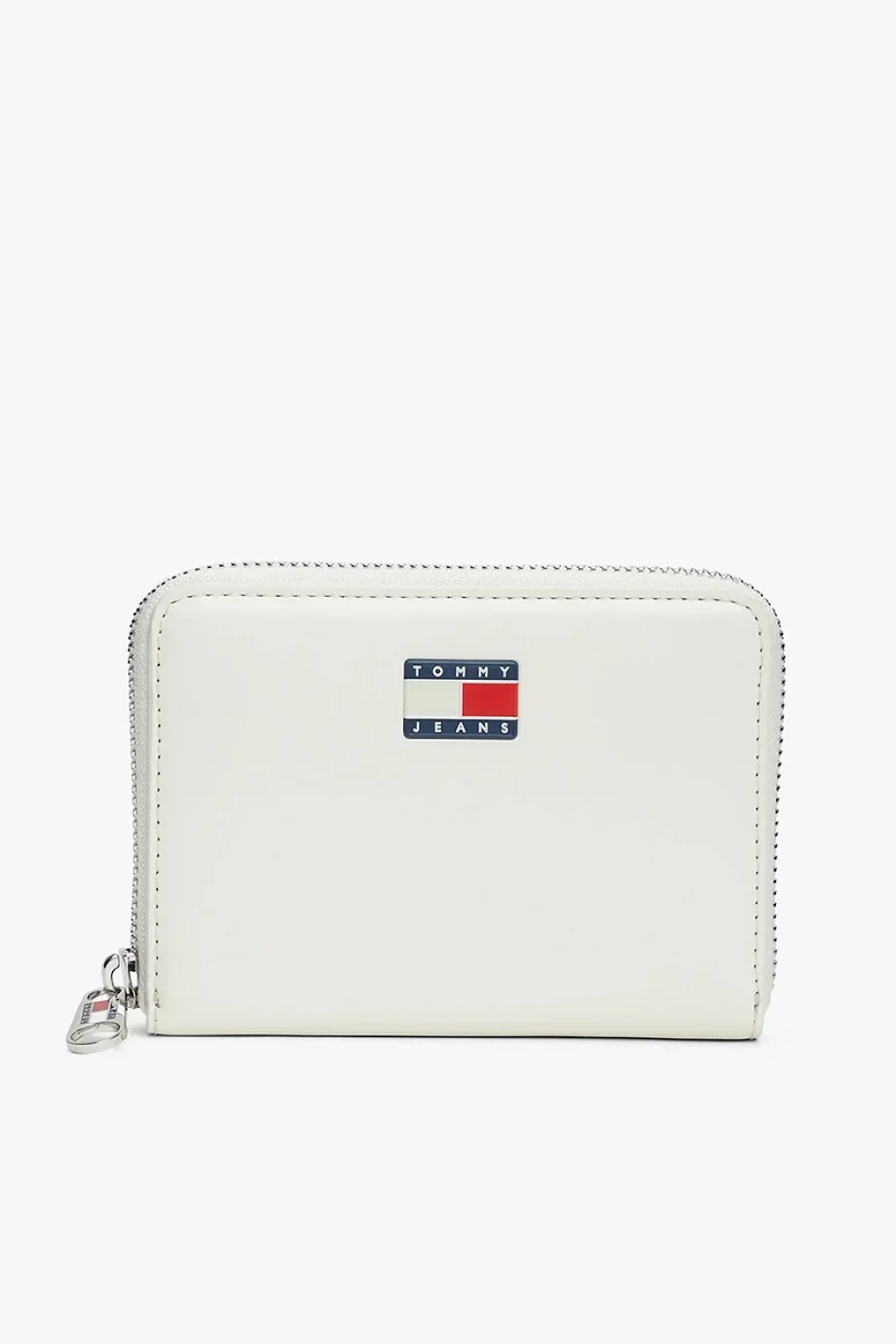 Tommy Hilfiger TJW Must Orta Boy Fermuarlı Kadın Beyaz Cüzdan AW0AW18090YBI