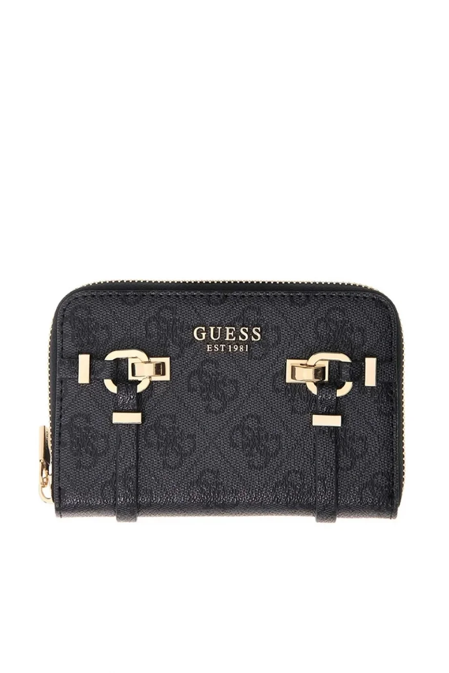 Guess Leona Logolu Orta Boy Fermuarlı Kadın Antrasit Cüzdan SWSG9917140-CLO