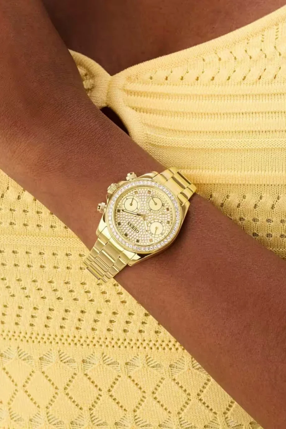 Guess Kadın Gold Kol Saati GUGW1037L2