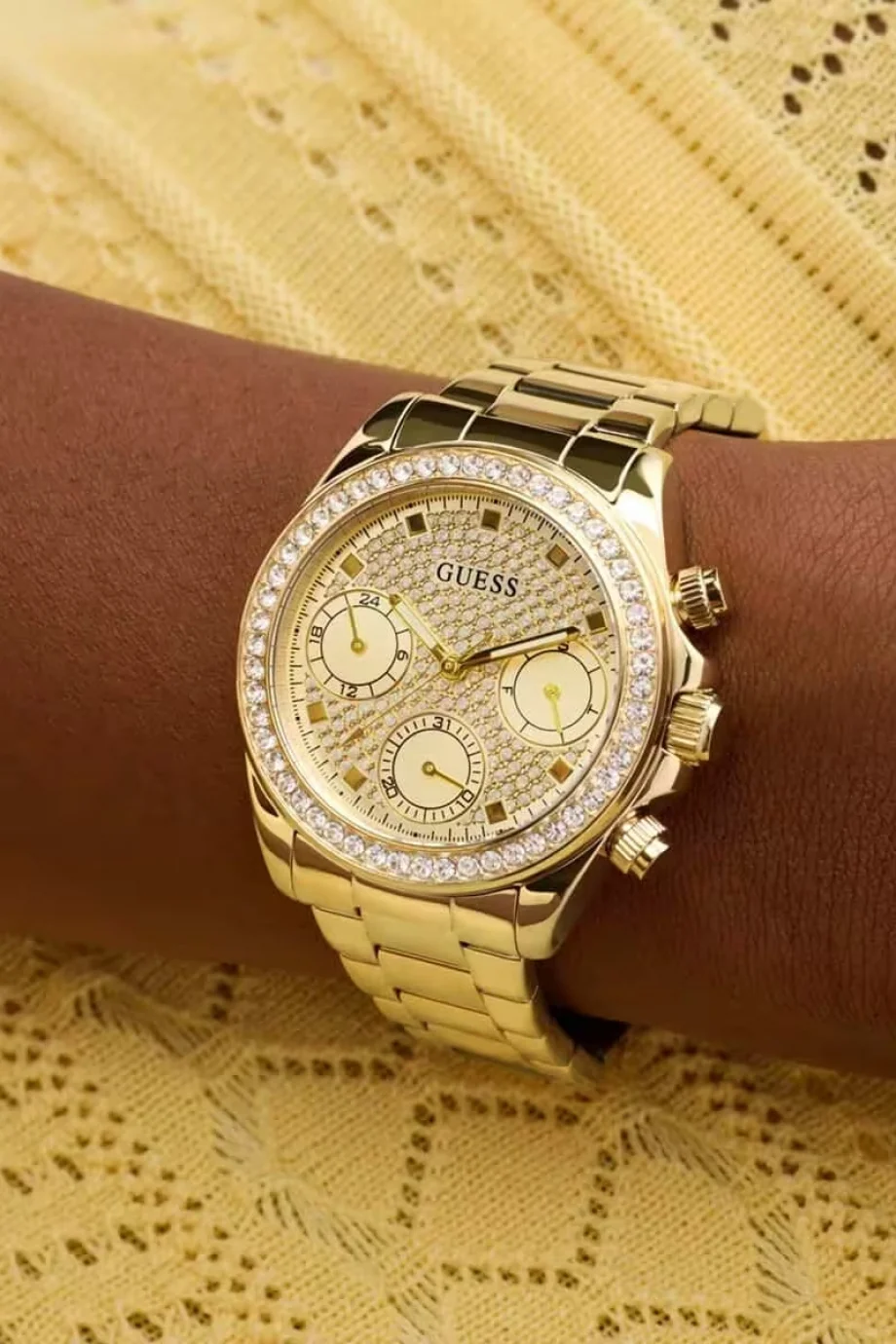 Guess Kadın Gold Kol Saati GUGW1037L2