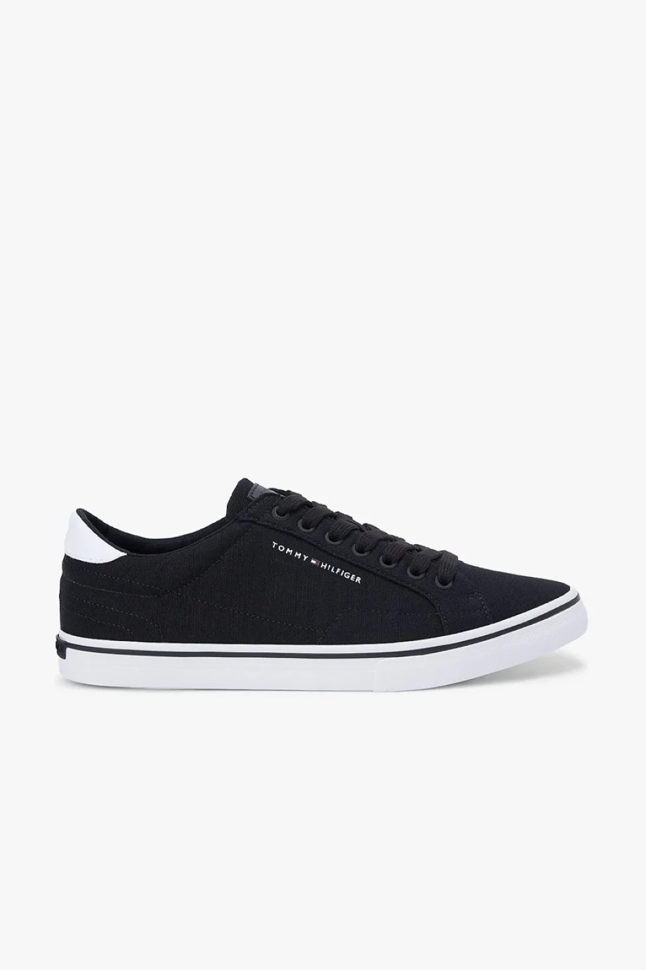 Tommy Hilfiger Vulc Core Uzun Bağcıklı Erkek Siyah Sneaker FM0FM05688BDS
