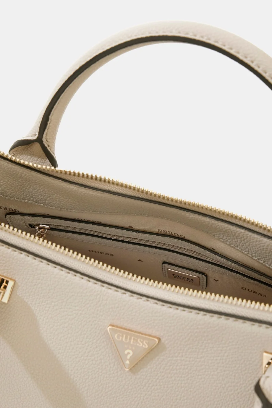 Guess Evie Üç Bölmeli Kadın Bej El Çantası HWBG9664060-LTA