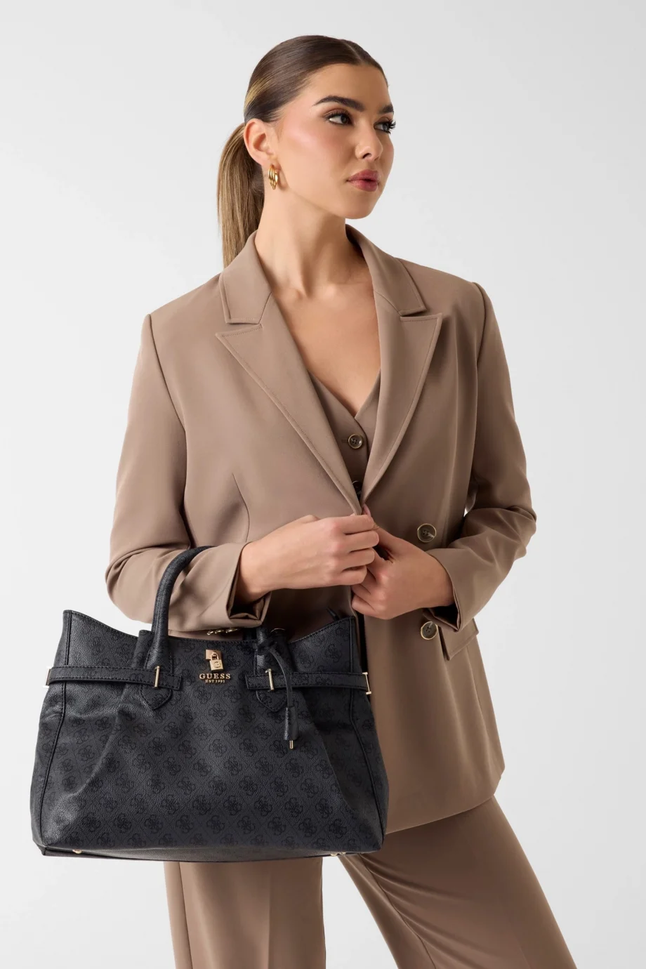 Guess Yesba Girlfriend Kadın Antrasit El Çantası HWSG7833070-CLO