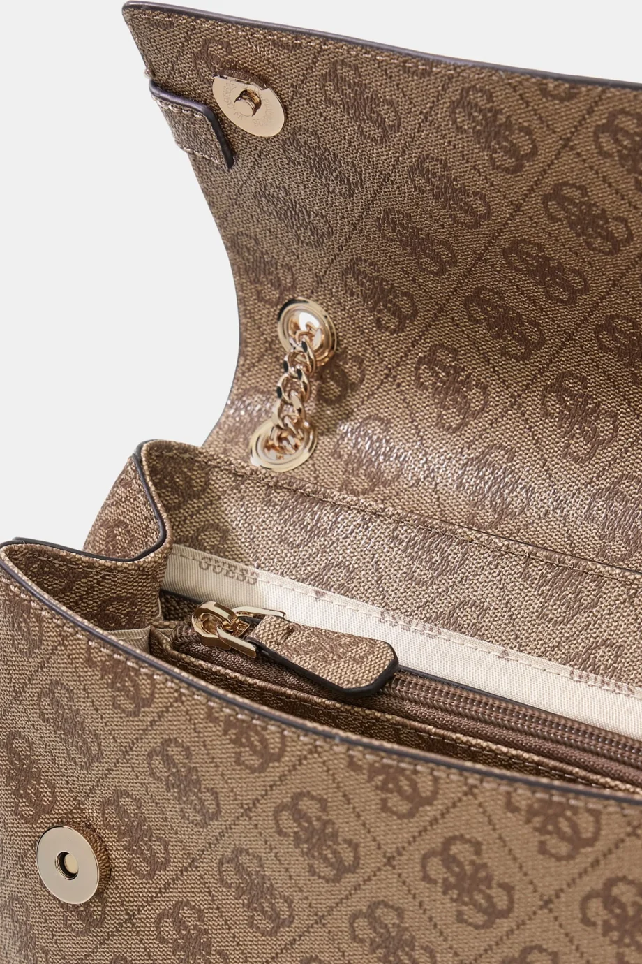 Guess Yesba Dönüştürülebilir Kapaklı Kadın Kahverengi Omuz Çantası HWSG7833210-LTL