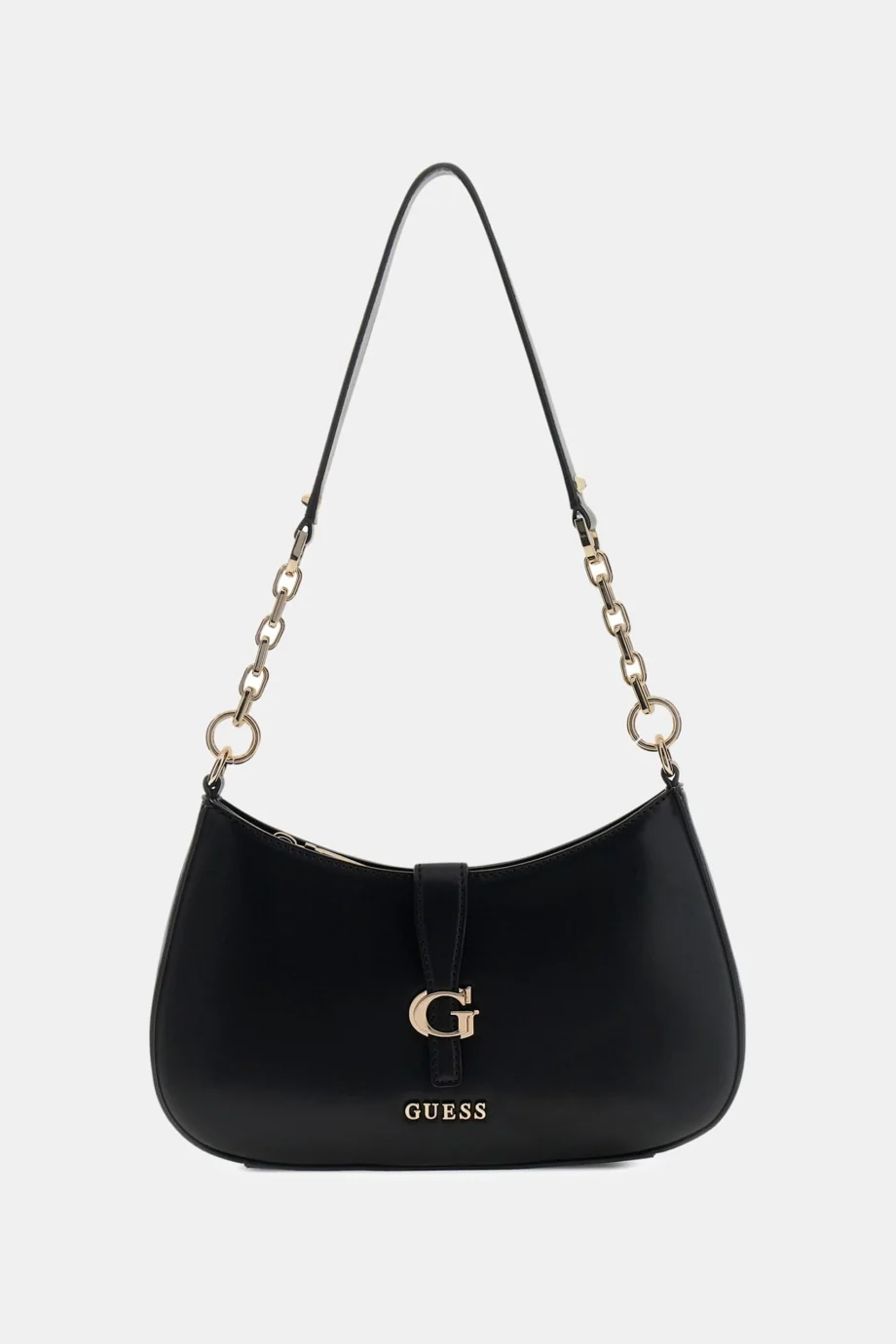 Guess Carrie Üstten Fermuarlı Kadın Siyah Omuz Çantası HWVG9896180-BLA