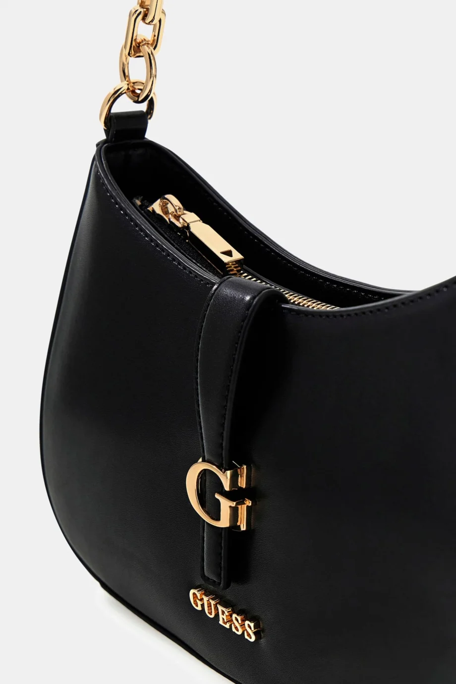 Guess Carrie Üstten Fermuarlı Kadın Siyah Omuz Çantası HWVG9896180-BLA