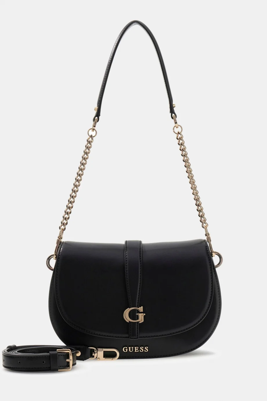 Guess Carrie Kapaklı Kadın Siyah Çapraz Çanta HWVG9896200-BLA