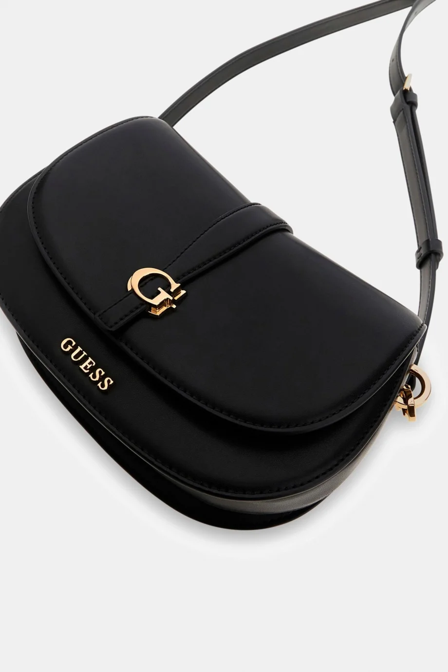 Guess Carrie Kapaklı Kadın Siyah Çapraz Çanta HWVG9896200-BLA
