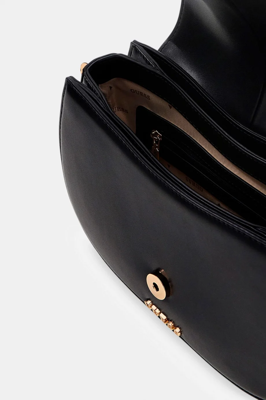 Guess Carrie Kapaklı Kadın Siyah Çapraz Çanta HWVG9896200-BLA
