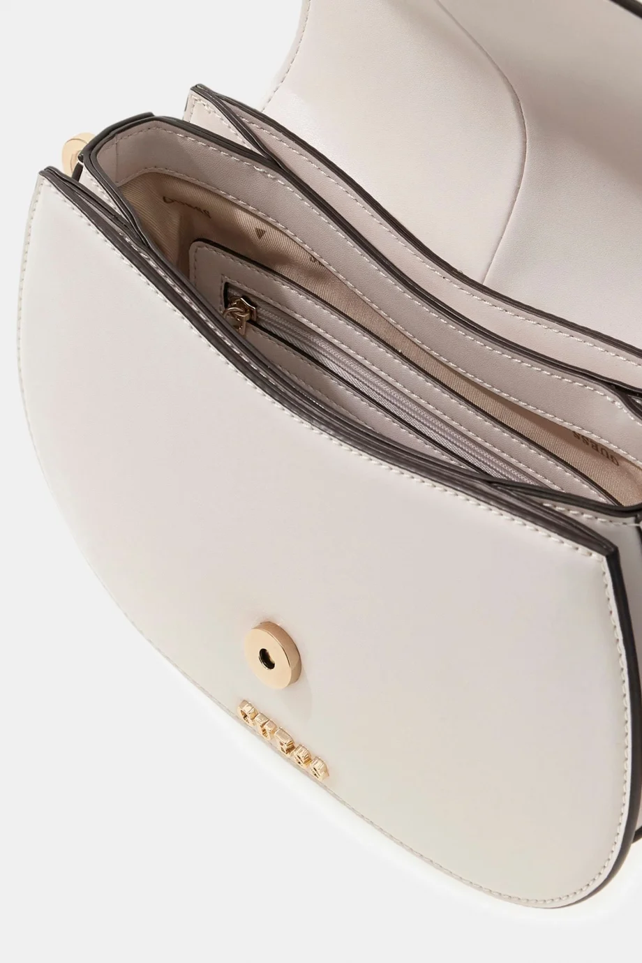 Guess Carrie Kapaklı Kadın Krem Çapraz Çanta  HWVG9896200-STO