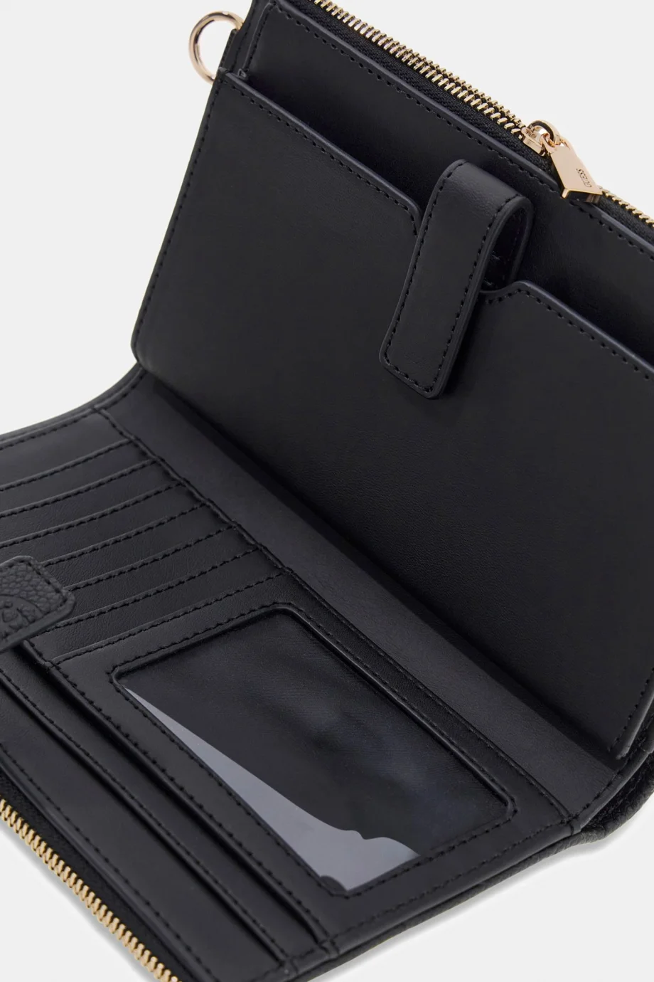 Guess Anise Çift Fermuarlı Organizer Kadın Siyah Cüzdan SWPD9916157-BLO