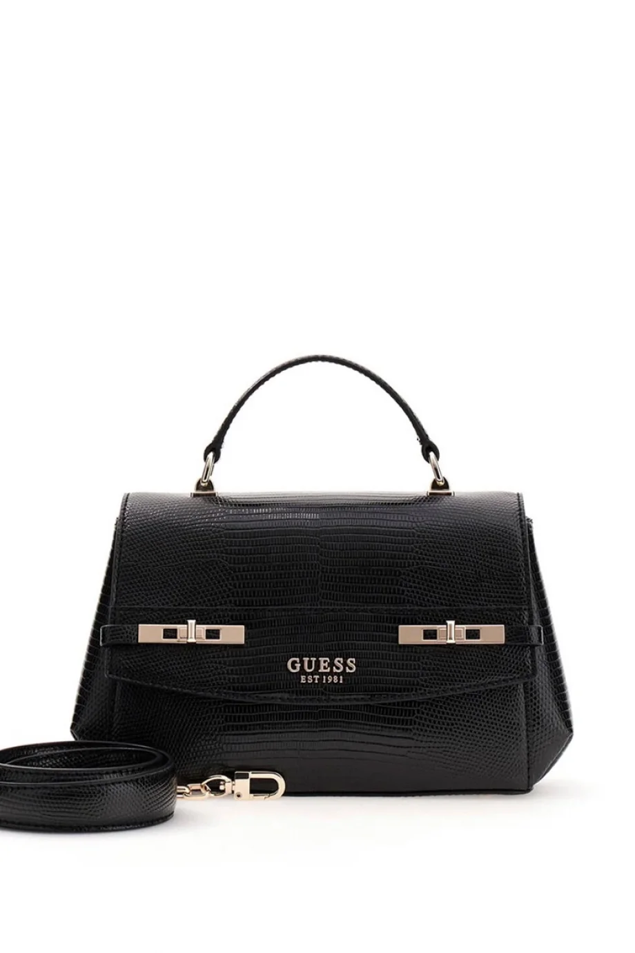 Guess Melinda Üstten Saplı Kapaklı Kadın Siyah Omuz Çantası HWKL9933200-BLA