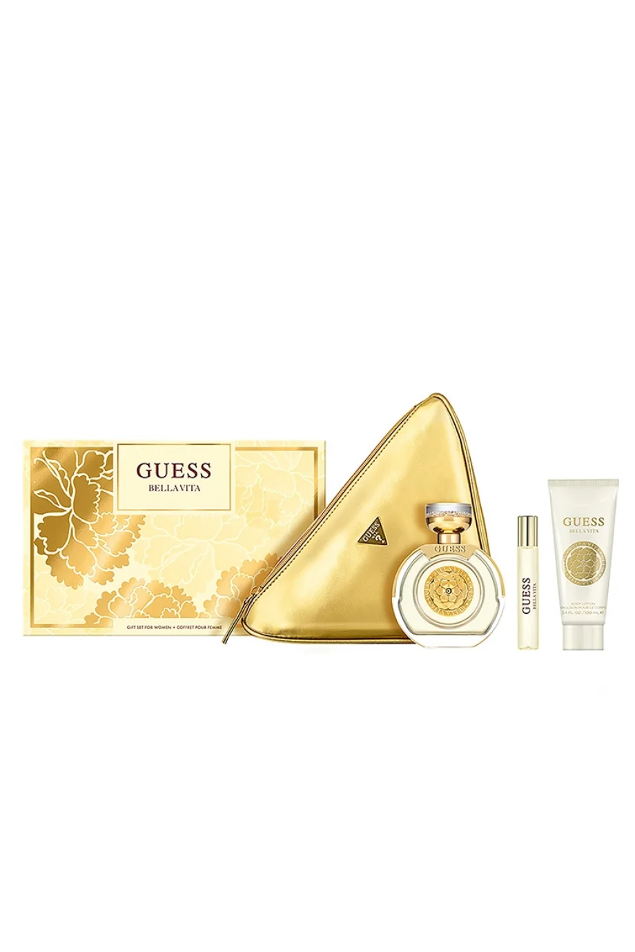 Guess GU Bella Vita 100ML EDP + 15ML TS + 100ML BL 25 + POUCH 25