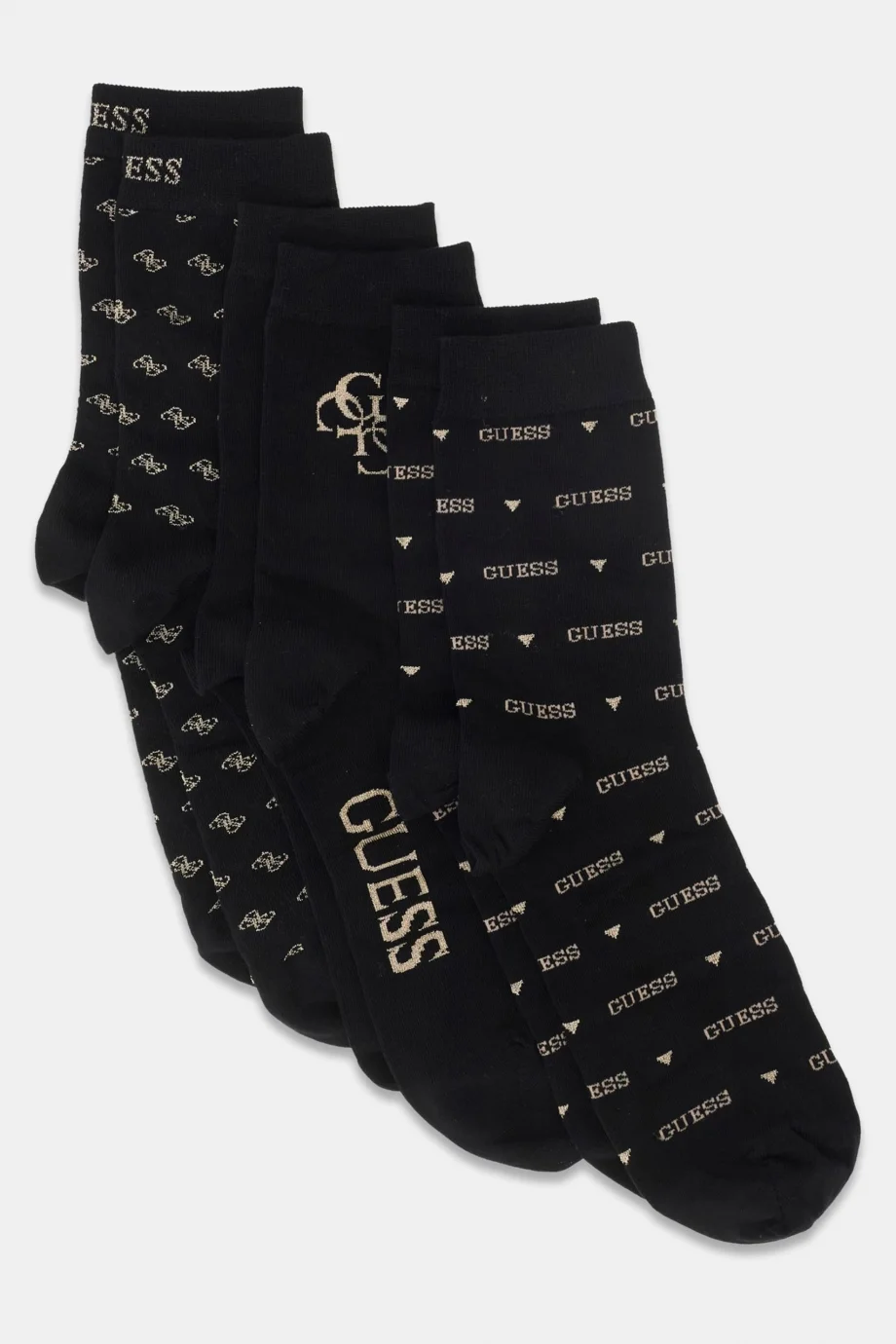 Guess 3lü Paket Fantasy Lurex Kadın Siyah Çorap O4BG03KCJ20-FJ7F