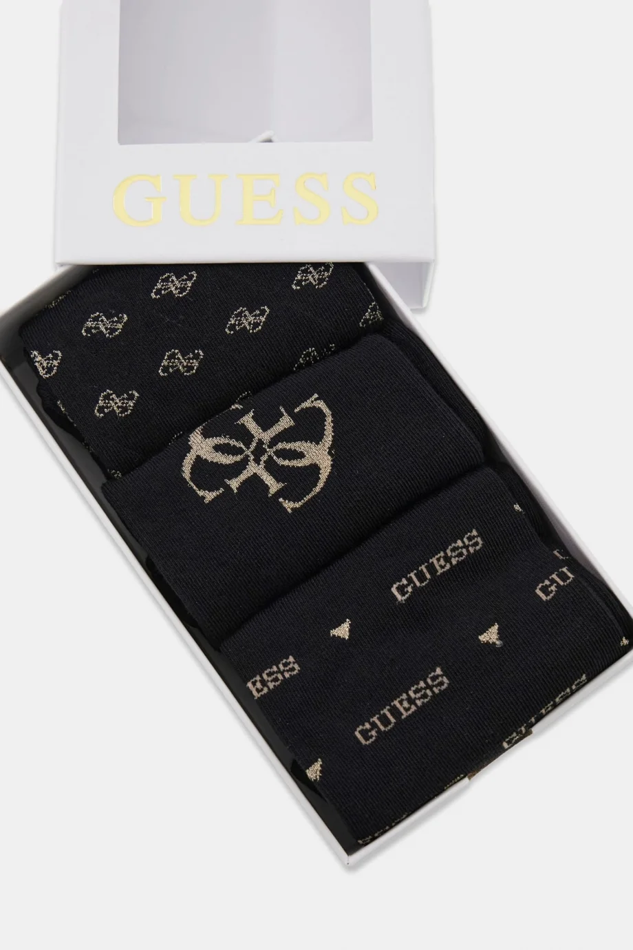 Guess 3lü Paket Fantasy Lurex Kadın Siyah Çorap O4BG03KCJ20-FJ7F
