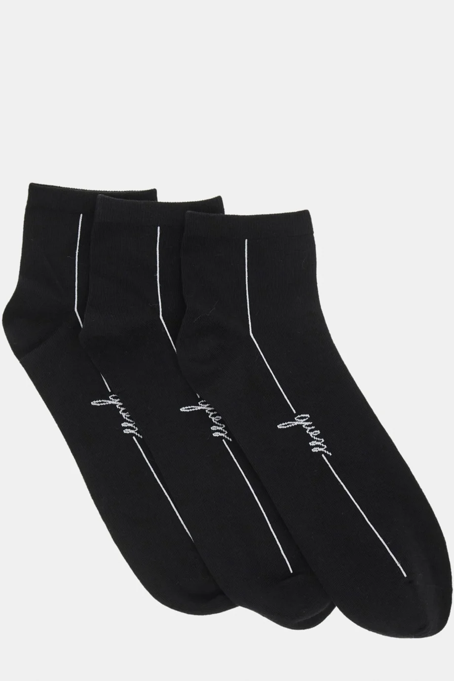 Guess 3lü Paket Pamuklu Kadın Siyah Çorap O4YG06KBZU0-JBLK
