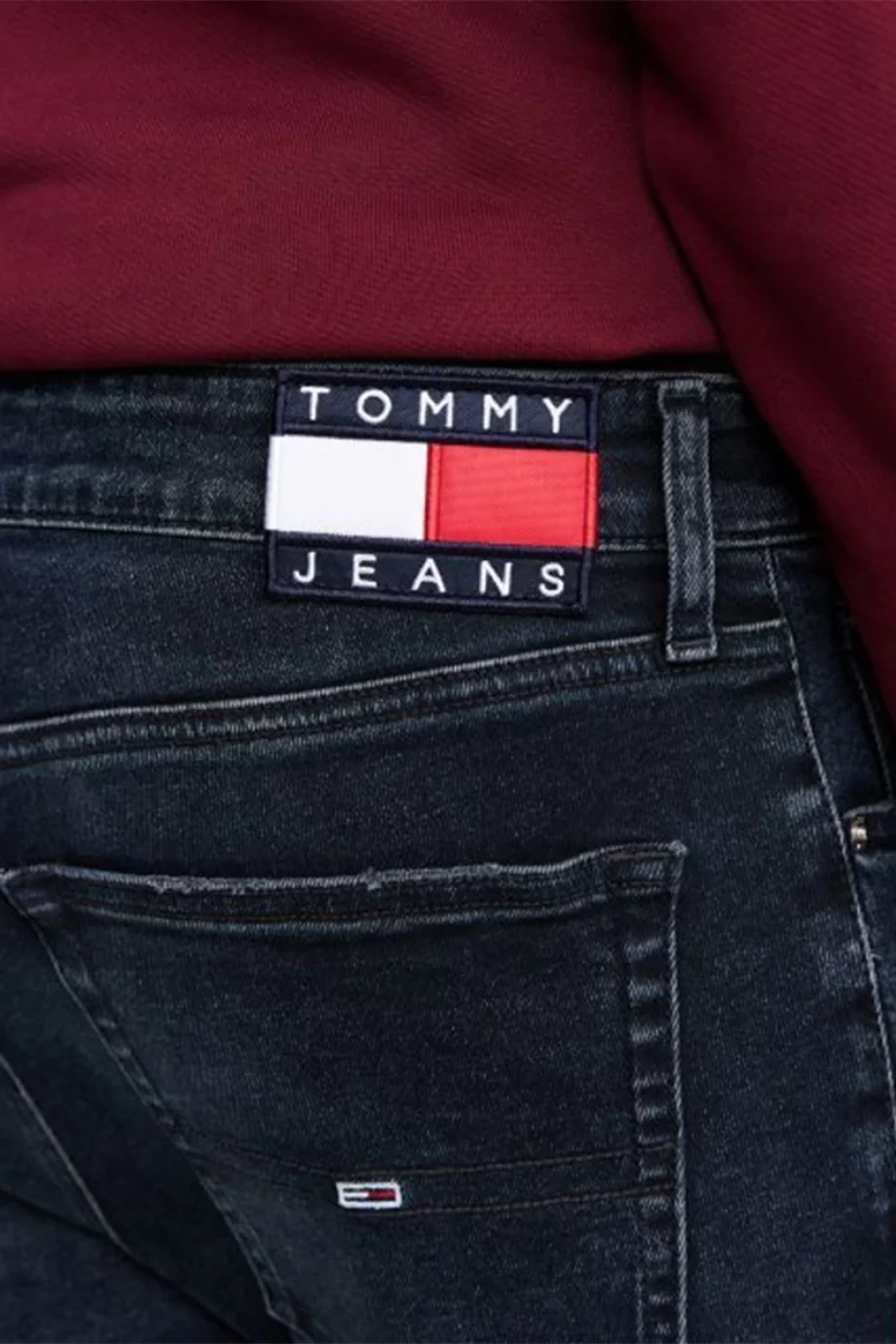 Tommy Hilfiger AUSTIN SLIM TPRD DH6268 Erkek DENIM Jeans DM0DM203991BK