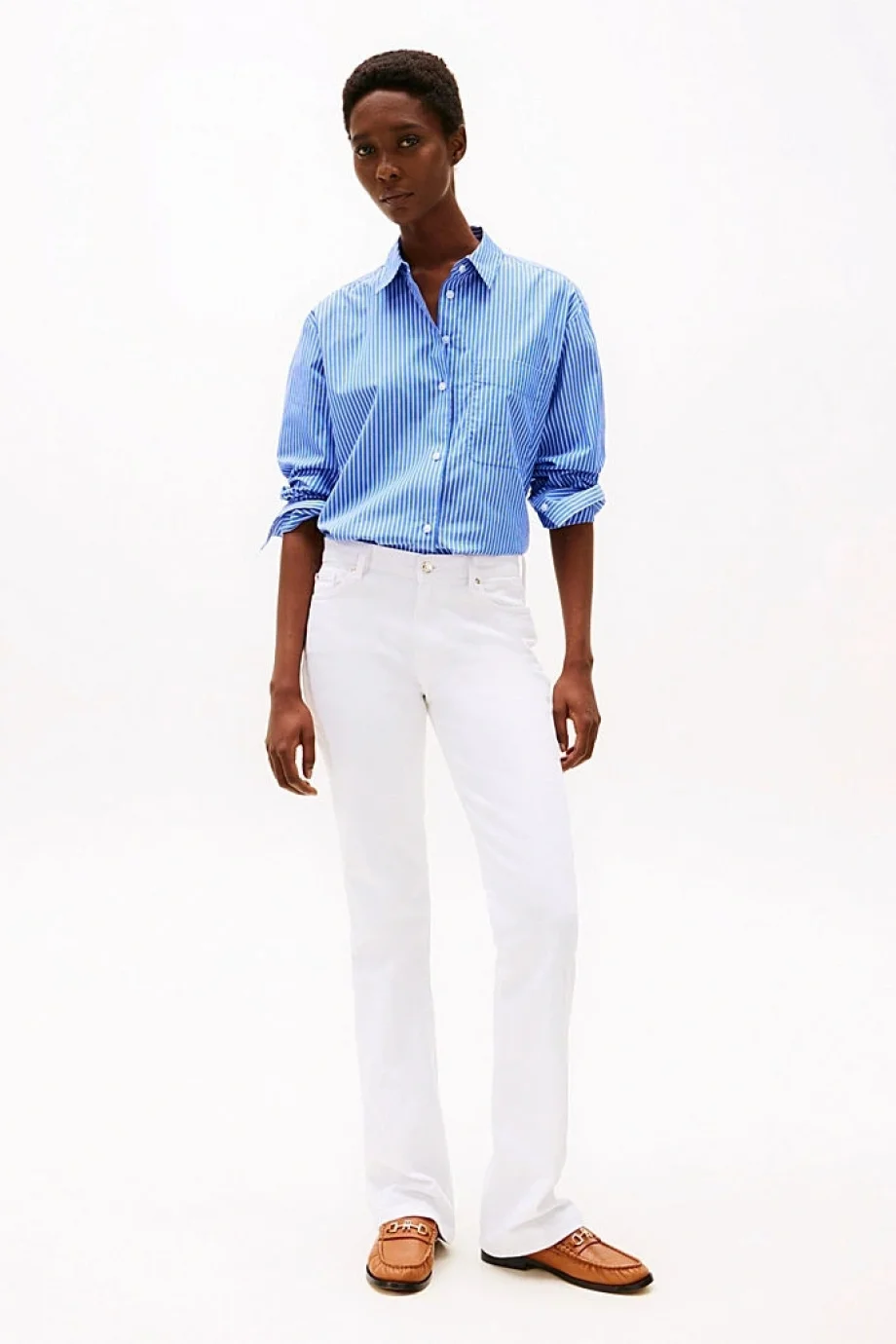 Tommy Hilfiger BOOTCUT RW WHITE Kadın Pantolon WW0WW44362YCF