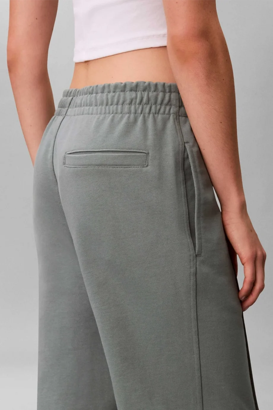 Calvin Klein Archive Logolu French Terry Kadın Gri Eşofman Altı LV047B240G-PNO