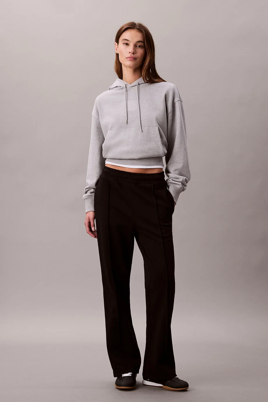 Calvin Klein Archive Logolu French Terry Kadın Siyah Eşofman Altı LV047B240G-UB1