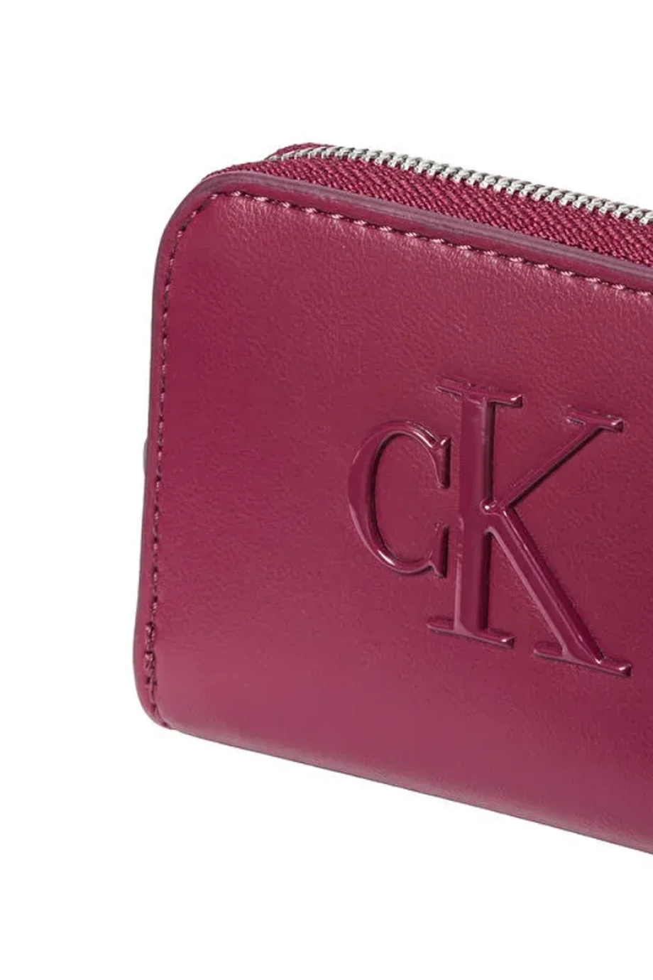 Calvin Klein Bold CK Orta Boy Fermuarlı Kadın Kırmızı Cüzdan LV04F1154G-Z1K