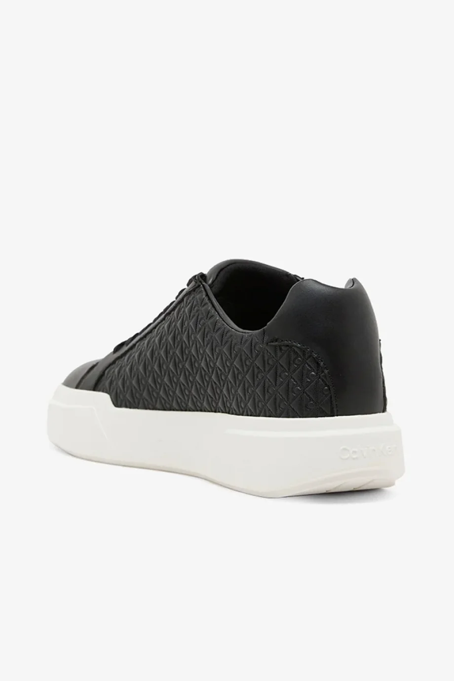 Calvin Klein Chunky Cupsole Bağcıklı Deri Tamamı Baskılı Kadın Siyah Sneaker YW0YW02058-BEH