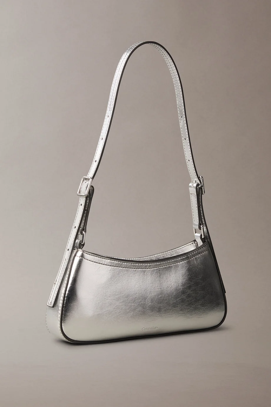 Calvin Klein CK Metalik Küçük Kadın Metalik Gri Omuz Çanta LV04F3304G-3JH