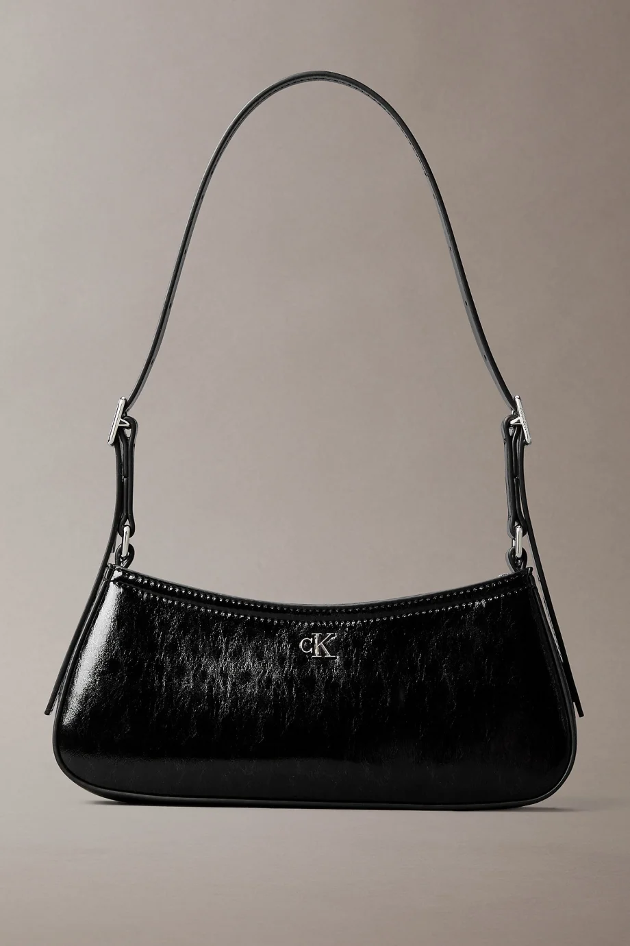 Calvin Klein CK Metalik Küçük Kadın Siyah Omuz Çanta LV04F3304G-UB1