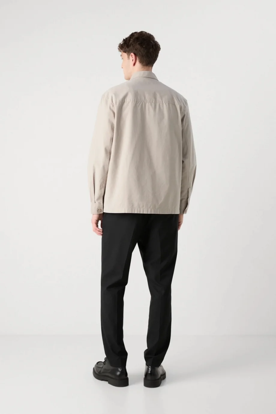 Calvin Klein CLEAN COTTON OVERSHIRT Erkek Bej Gömlek J30J326724-PAN