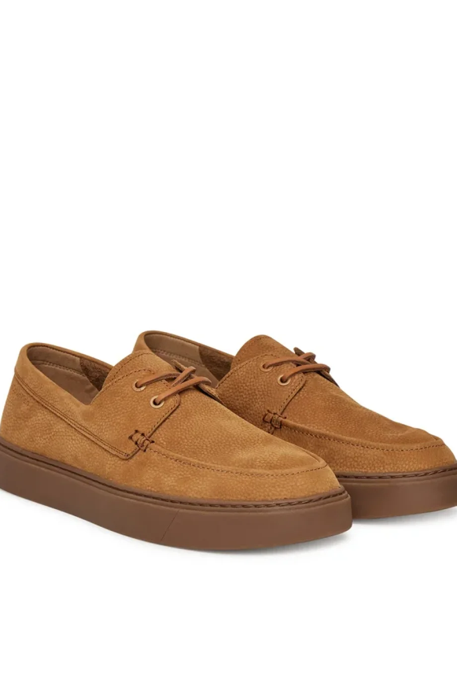 Calvin Klein Erkek Hibrit Bağcıklı Tekne Kahverengi Loafer HM0HM01892-GCX