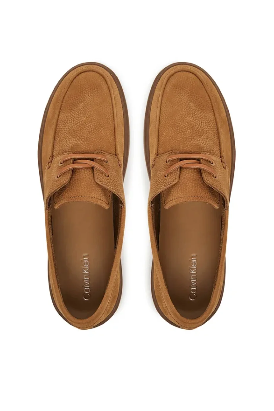 Calvin Klein Erkek Hibrit Bağcıklı Tekne Kahverengi Loafer HM0HM01892-GCX